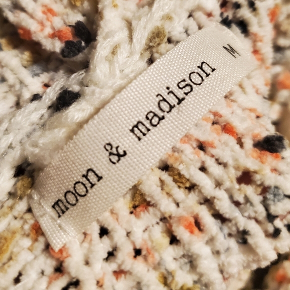 MOON & MADISON / ANTHROPOLOGIE Speckle Confetti Knit Turtleneck Sweater - Medium - Picture 7 of 7